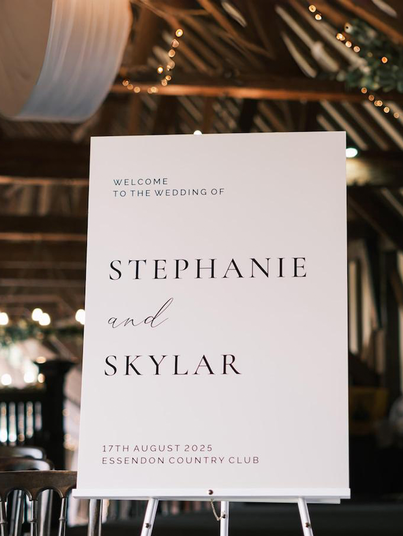 Wedding Reception Decorations Wedding Welcome Signage